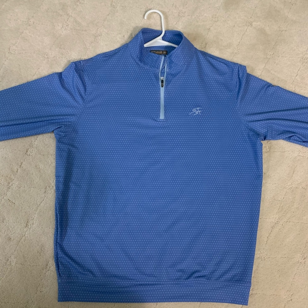 Blue quarter zip